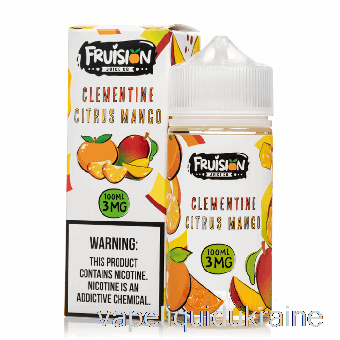 Vape Liquid Ukraine Clementine Citrus Mango - Fruision Juice Co - 100mL 3mg